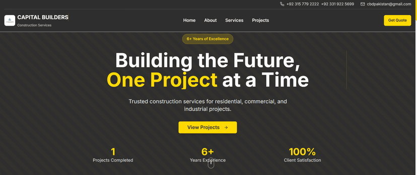 Capital Builders & Developers Brand Website
